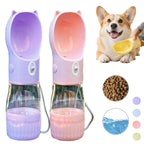 2-in-1 Portable Dog Water Bottle & Food Container – Leak-Proof Pet Feeder for Travel