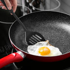 6-Piece Plastic Kitchen Utensil Set – Nonstick-Safe Tools, Black