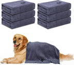 Absorbent dog towels for drying wet coats