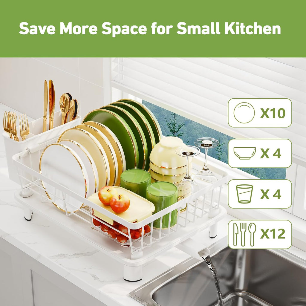 Stainless Steel Dish Drying Rack with Drip Tray