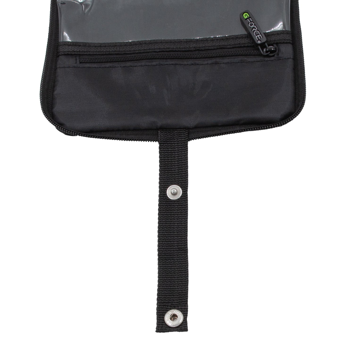 RPET Hanging Toiletry Bag Set with 3 Piece Clear Refillable Travel Bottles, Black