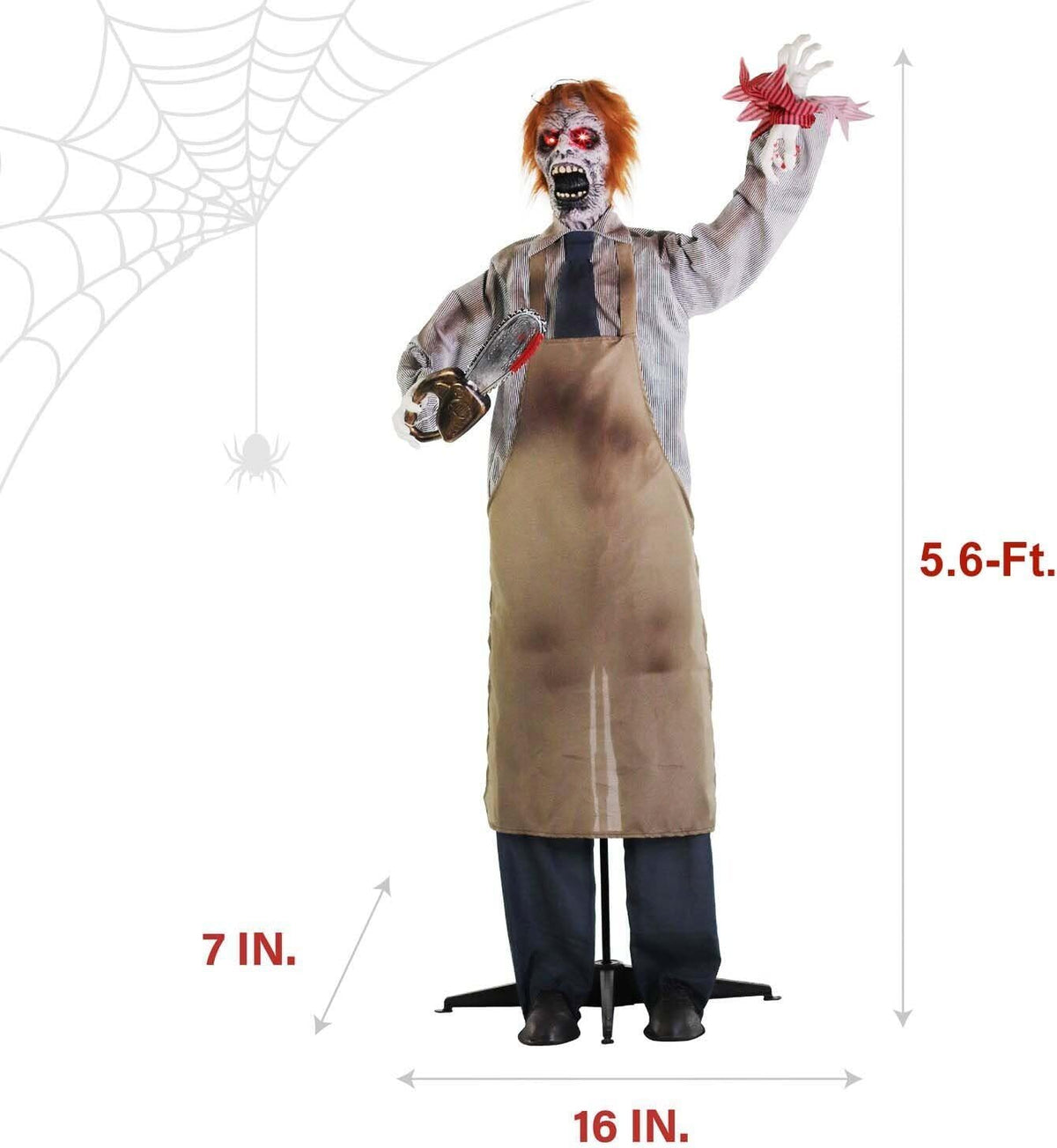 Touch Activated Zombie Carver Halloween Decoration