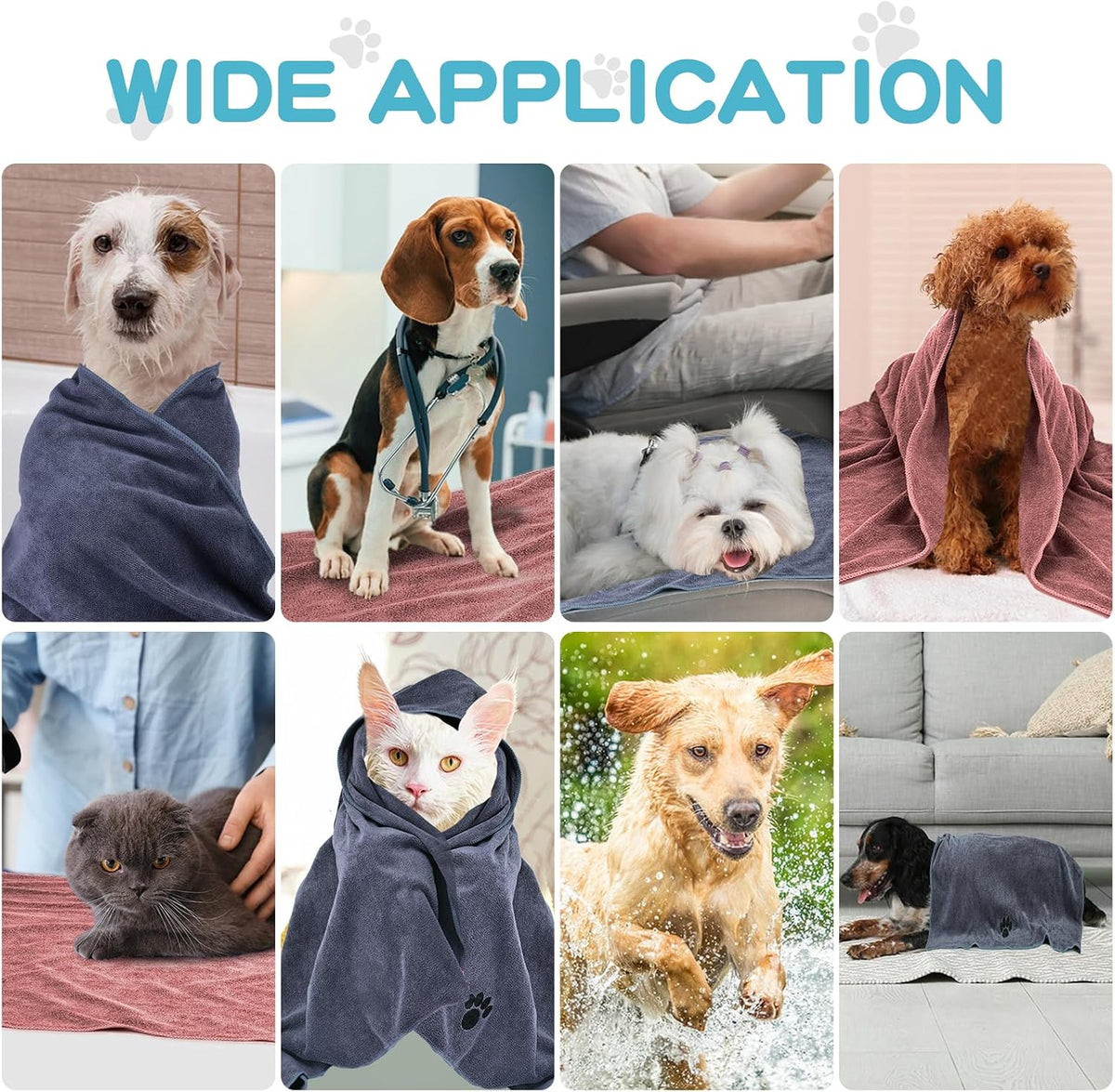 Quick drying dog towels for regular pet baths