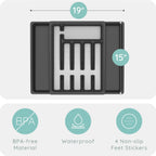 Expandable Plastic Silverware Drawer Organizer