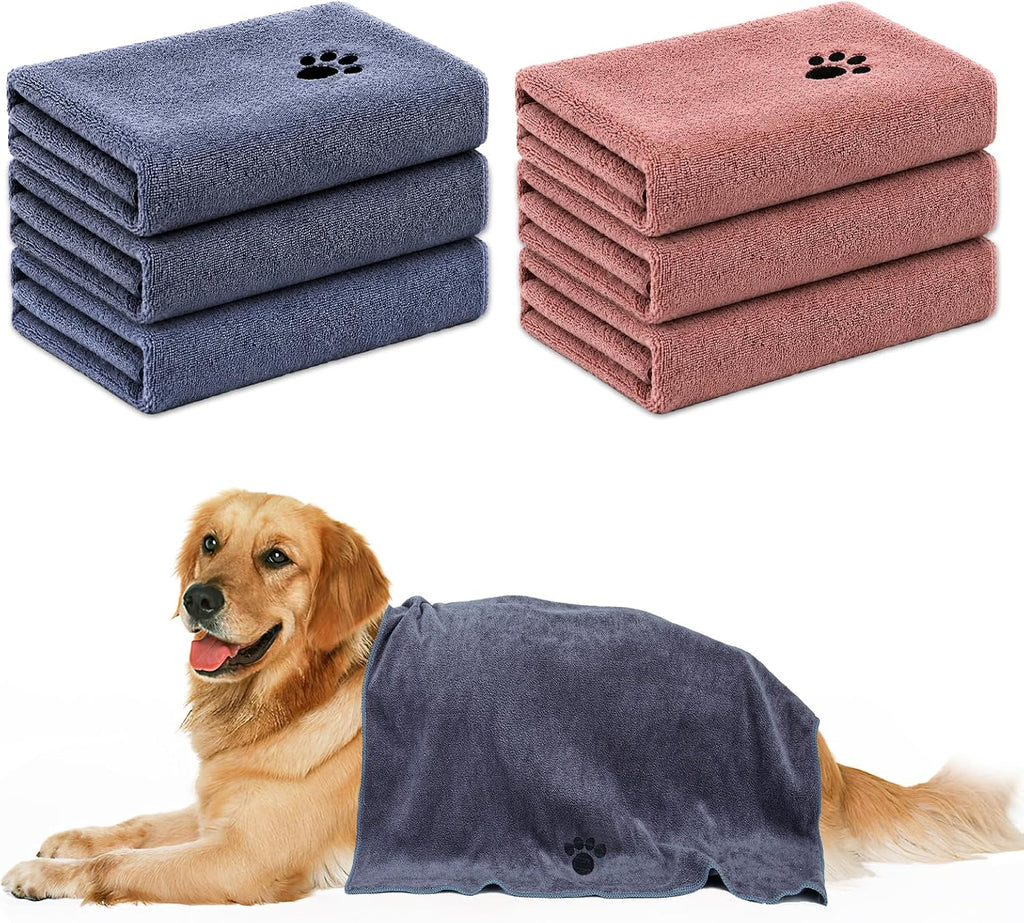 Lightweight microfiber towels for pet grooming