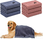 Lightweight microfiber towels for pet grooming