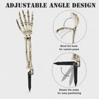 6PC Realistic Skeleton Arm Stakes for Halloween Decorations Outdoor