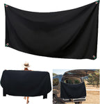 Portable magnetic beach towel for swimming, camping, gym, and outdoor activities