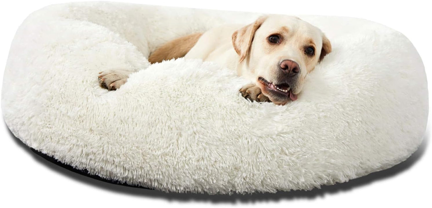 Calming Donut Cuddler Dog Bed – Medium & Large, 30"