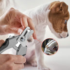Dog & Cat Nail Clippers for Large Breeds, Safari Professional Trimmers with Quick Sensor, Safety Guard & Nail File