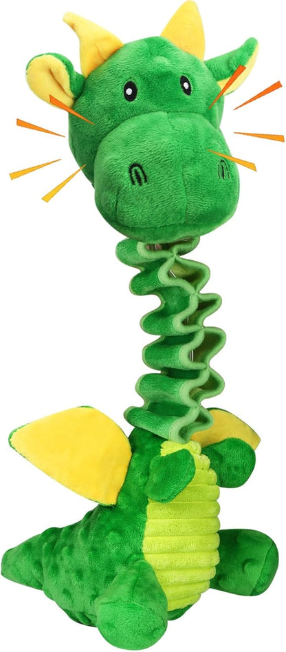 Large Plush Squeaky Dog Toys with Crinkle Paper, Tug of War Pull Toys for Puppies, Interactive Dog Chew Toys for Small, Medium and Large Dogs