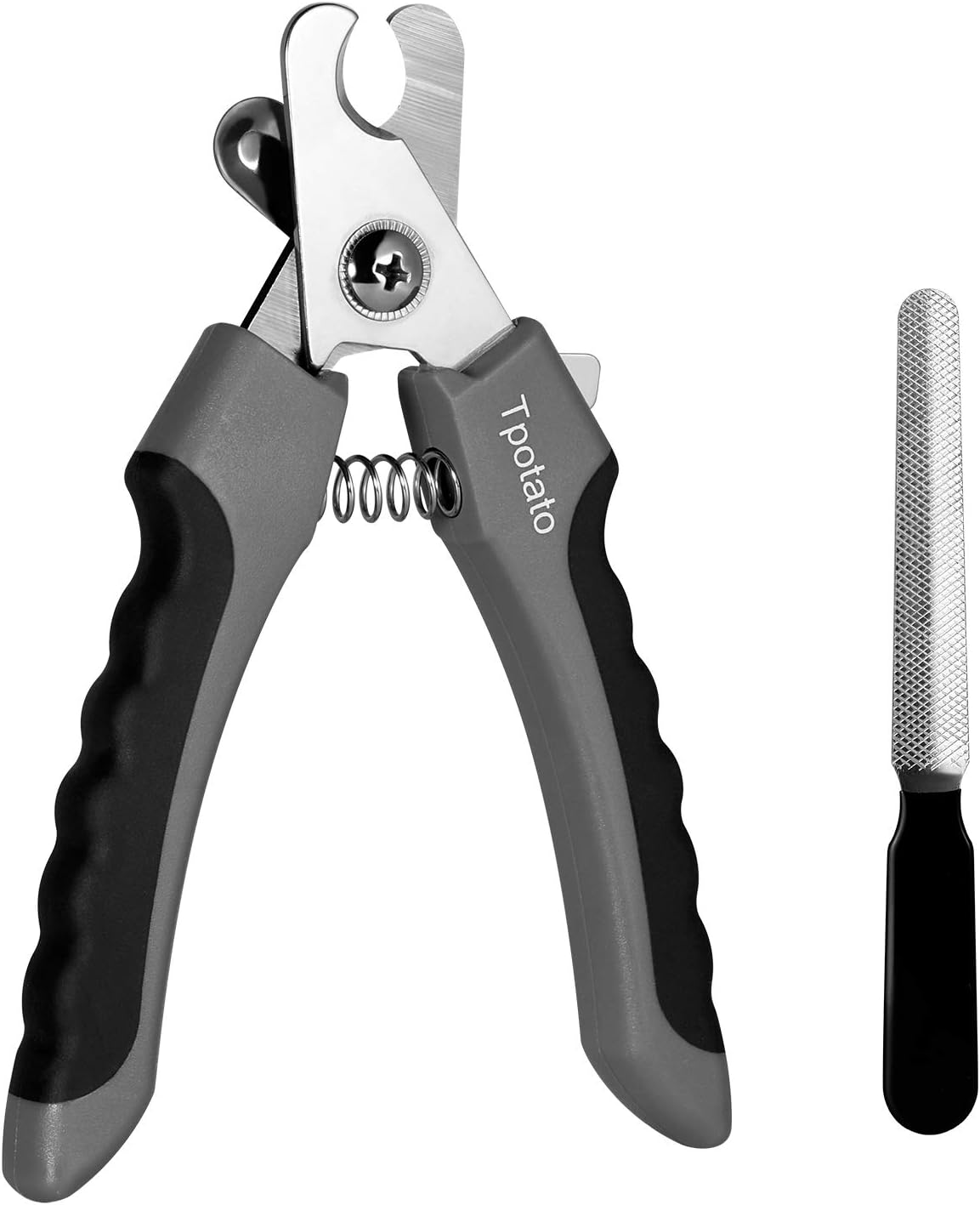 Dog & Cat Nail Clippers for Large Breeds, Safari Professional Trimmers with Quick Sensor, Safety Guard & Nail File