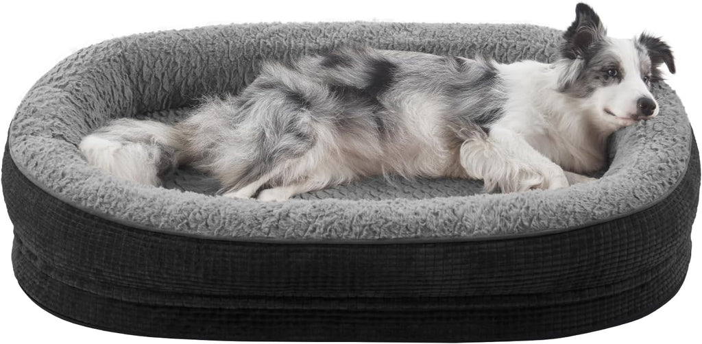Calming Dog Bed for Large Pets Soft Washable Cushion Bed