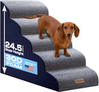 Dog Stairs for Small Dogs & Cats – 5-Step, 23" Non-Slip