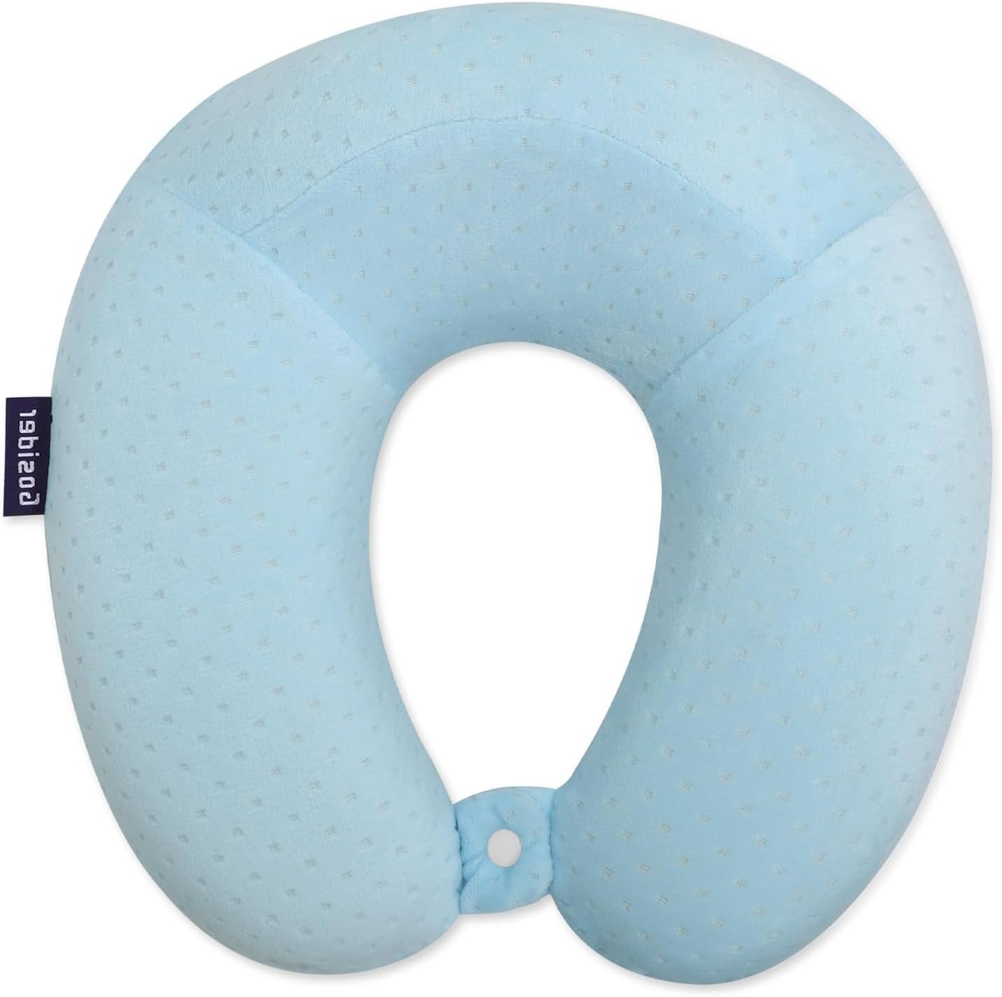 U-Shaped Memory Foam Travel Neck Pillow – Comfortable & Breathable Airplane Pillow for Head and Neck Support, Portable.