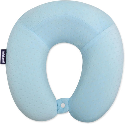 U-Shaped Memory Foam Travel Neck Pillow – Comfortable & Breathable Airplane Pillow for Head and Neck Support, Portable.