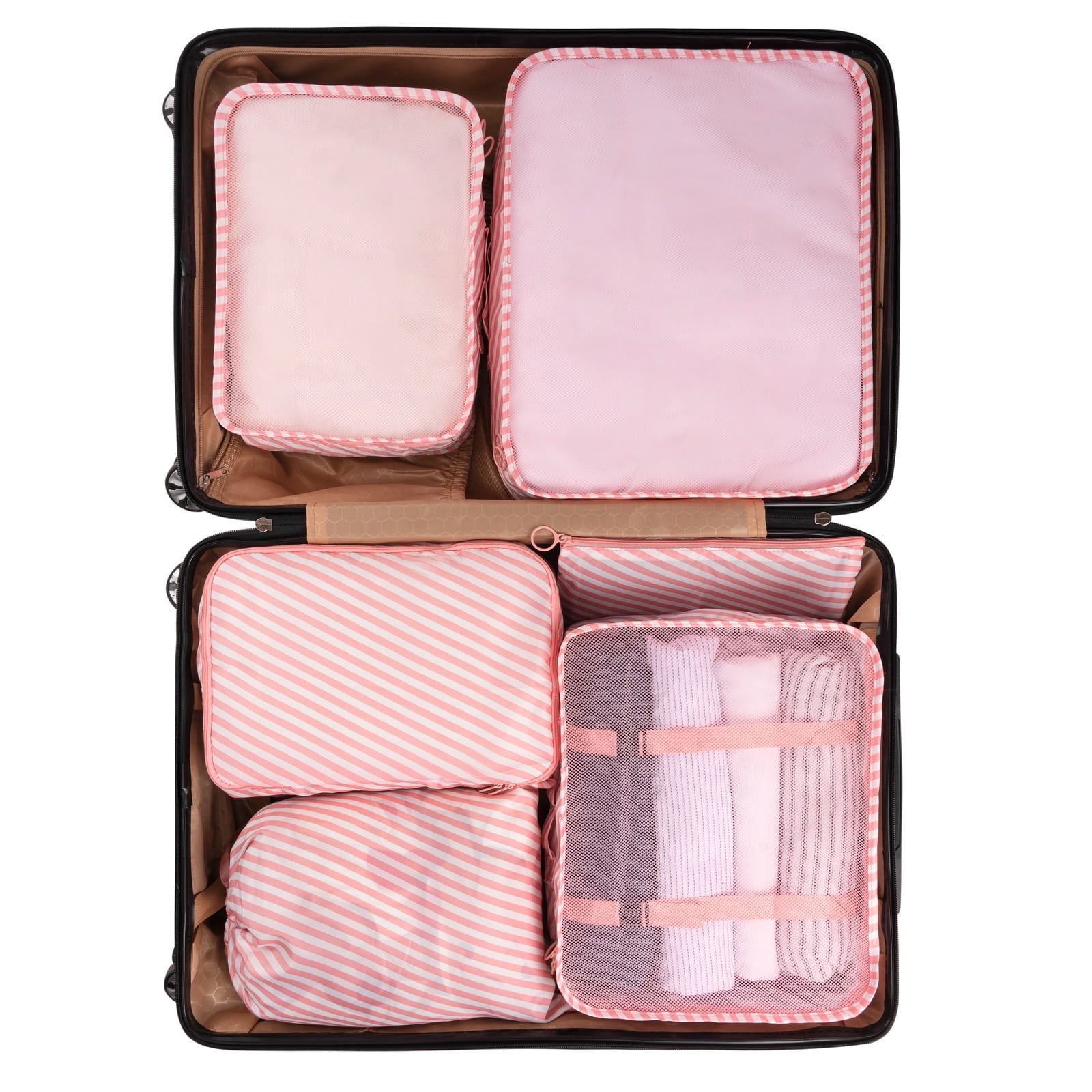 6 Set Packing Cubes, Travel Luggage Packing Organizers