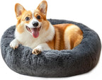 Calming Donut Dog Bed for Small Dogs & Cats Washable