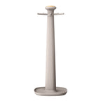 6-Piece Silicone Kitchen Utensil Tool Set with Rotating Rack by Drew Barrymore, Porcini Taupe