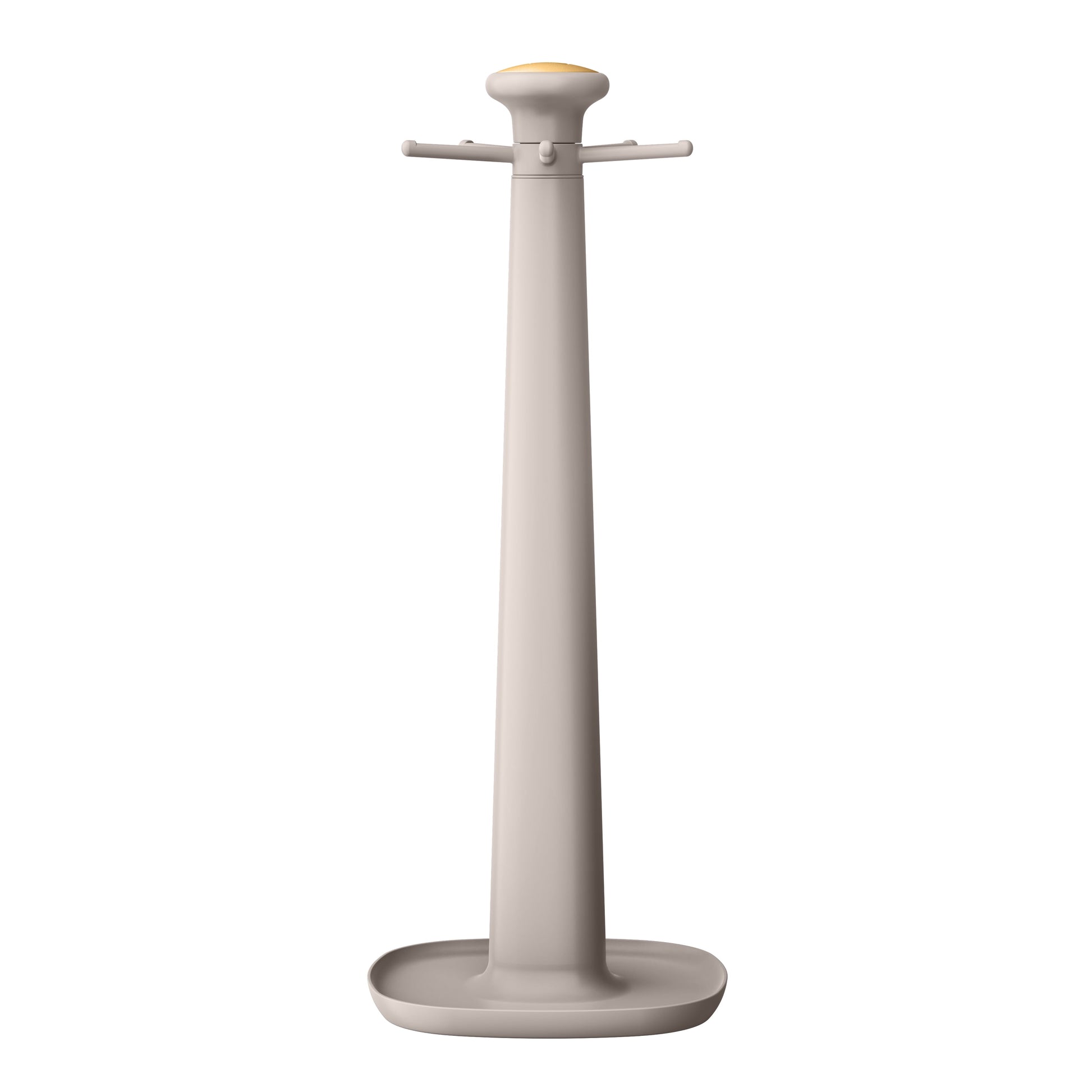 6-Piece Silicone Kitchen Utensil Tool Set with Rotating Rack by Drew Barrymore, Porcini Taupe