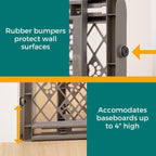 Expandable Pet Gate for Dogs 26-40" Wide Portable Gate
