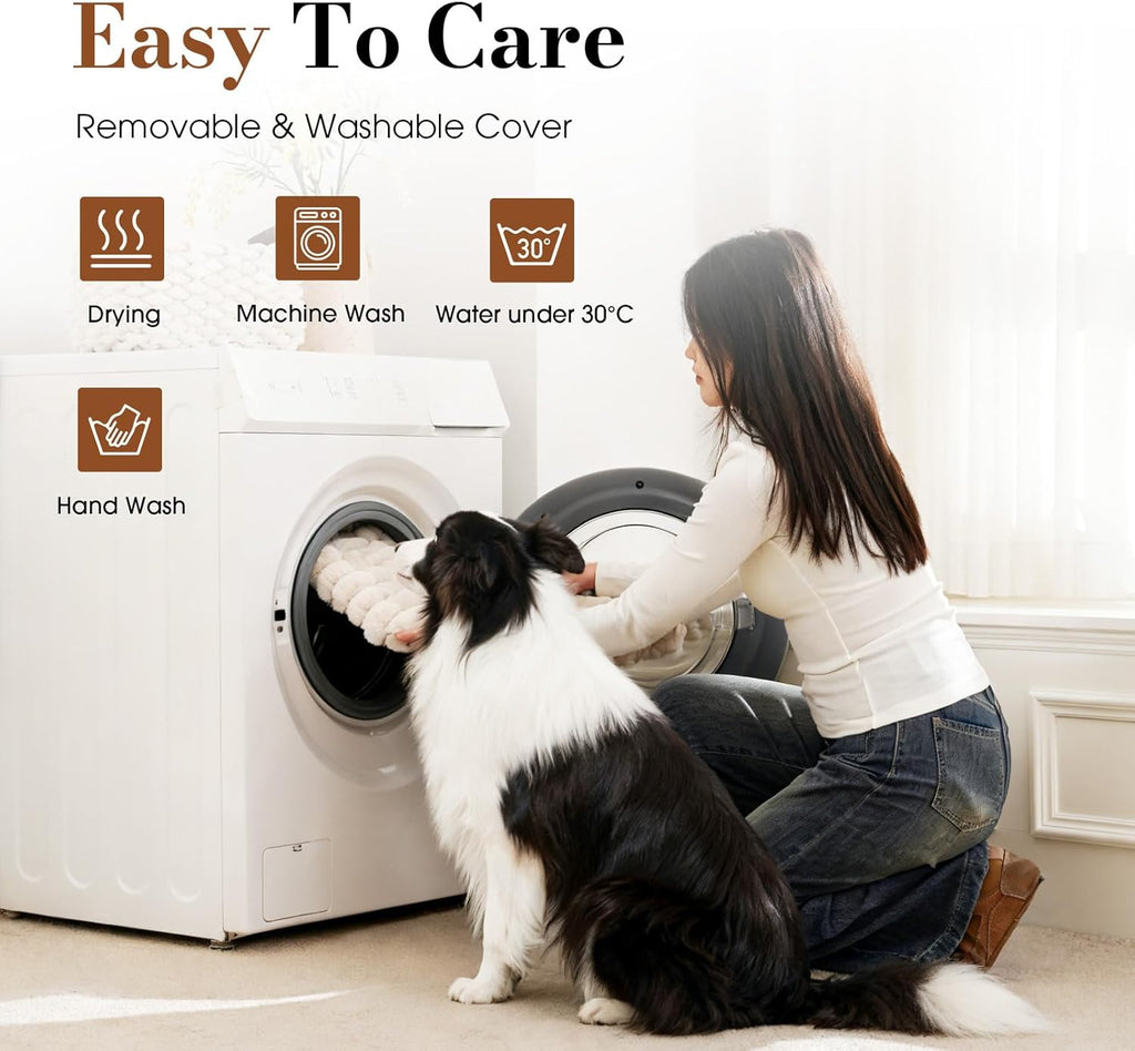 Orthopedic Dog Bed Egg Crate Foam Waterproof Crate Washable