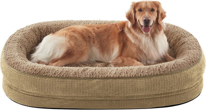 Calming Dog Bed for Large Pets Soft Washable Cushion Bed