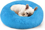 Calming Donut Dog Bed for Small Dogs & Cats Washable