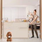 Retractable Baby Gate for Stairs, Doorways & Hallways
