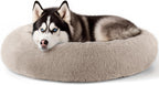 Calming Donut Dog Bed for Small Dogs & Cats Washable