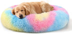 Calming Donut Dog Bed for Small Dogs & Cats Washable
