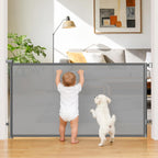 Retractable Baby Gate for Stairs, Doorways & Hallways