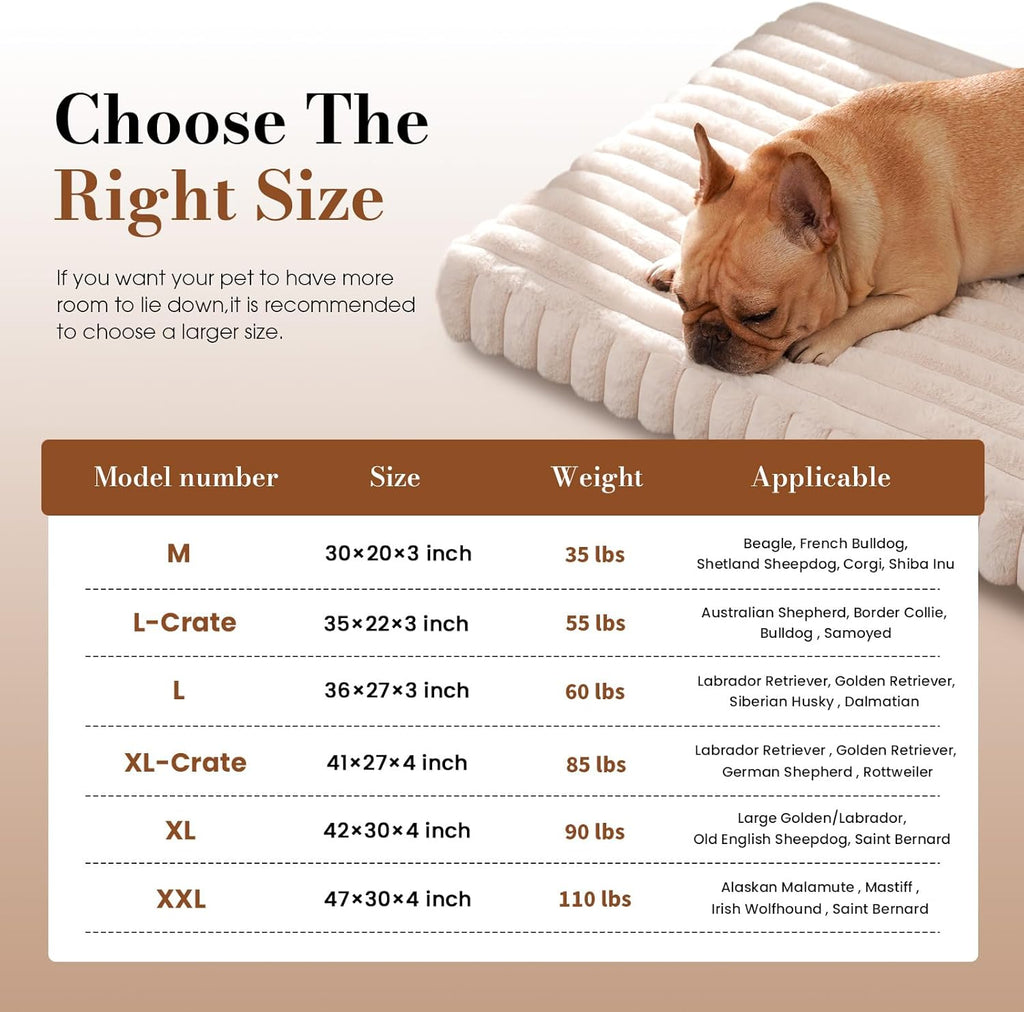 Orthopedic Dog Bed Egg Crate Foam Waterproof Crate Washable
