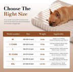 Orthopedic Dog Bed Egg Crate Foam Waterproof Crate Washable