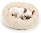 Calming Donut Dog Bed for Small Dogs & Cats Washable