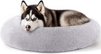 Calming Donut Dog Bed for Small Dogs & Cats Washable