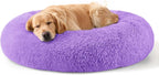 Calming Donut Dog Bed for Small Dogs & Cats Washable