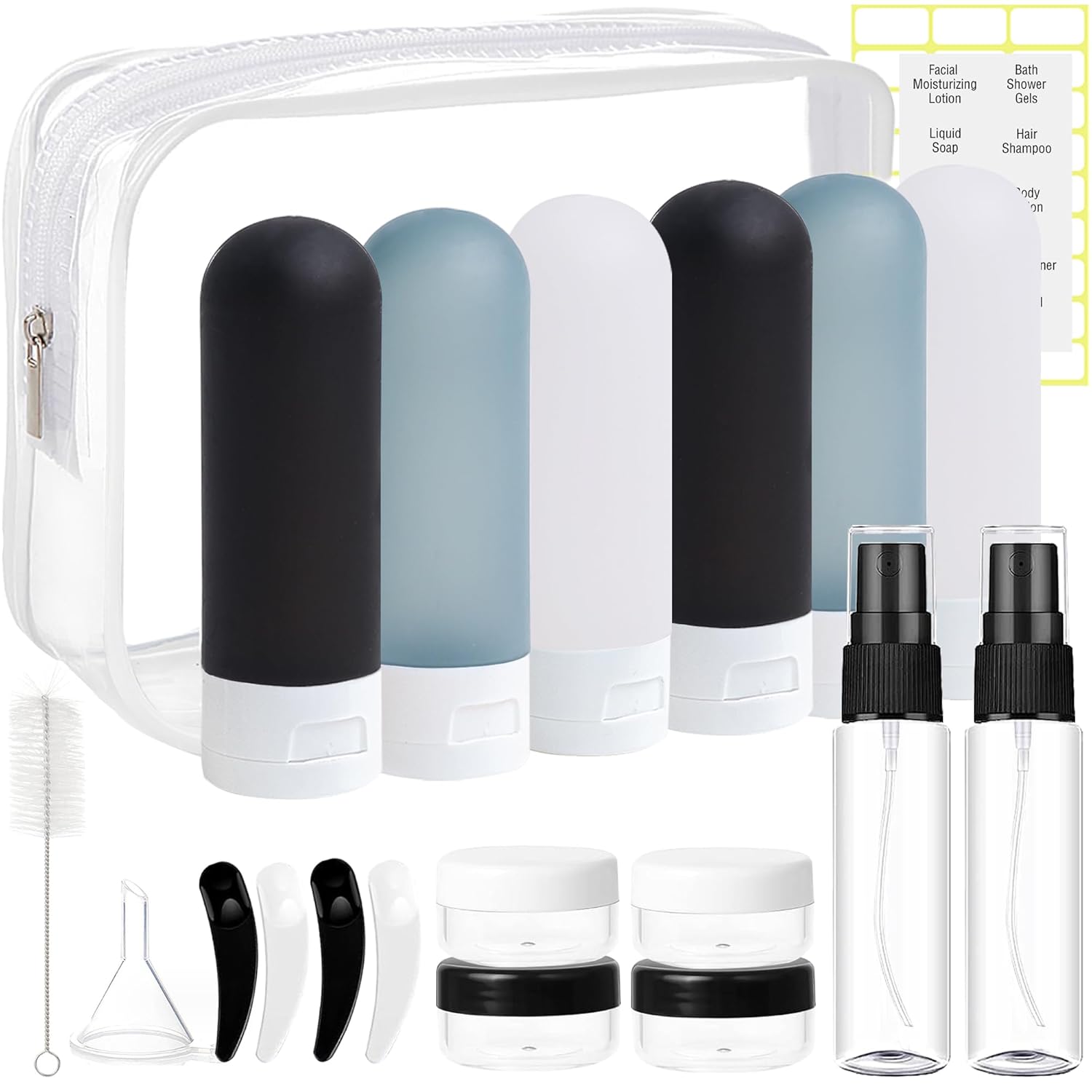  20 Pack Travel Bottles 