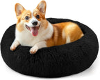 Calming Donut Dog Bed for Small Dogs & Cats Washable