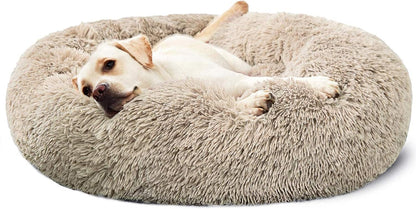Calming Donut Cuddler Dog Bed – Medium & Large, 30"