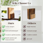 Book Cutting Board Set with Wooden Stand-Wooden Kitchen Cutting Boards That Look like Books for Vegetables Cheese Meat,3Pcs Chopping Board Gift Set for Home Cooks & Kitchen Decor