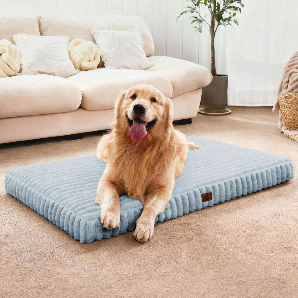 Orthopedic Dog Bed Egg Crate Foam Waterproof Crate Washable