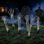 6PC Realistic Skeleton Arm Stakes for Halloween Decorations Outdoor