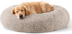 Calming Donut Dog Bed for Small Dogs & Cats Washable