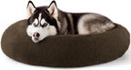 Calming Donut Dog Bed for Small Dogs & Cats Washable