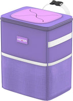 Vehicle trash organizer with leakproof construction for convenient waste disposal