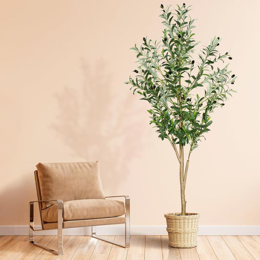 6FT Faux Olive Tree Artificial Indoor Home Decor