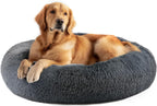 Calming Donut Dog Bed for Small Dogs & Cats Washable