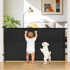 Retractable Baby Gate for Stairs, Doorways & Hallways