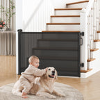 Retractable Baby Gate for Stairs, Doorways & Hallways